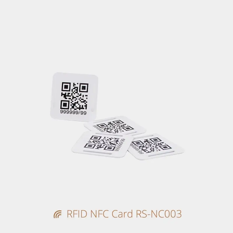 Slider Custom NFC Card for Wristbands with QR Code