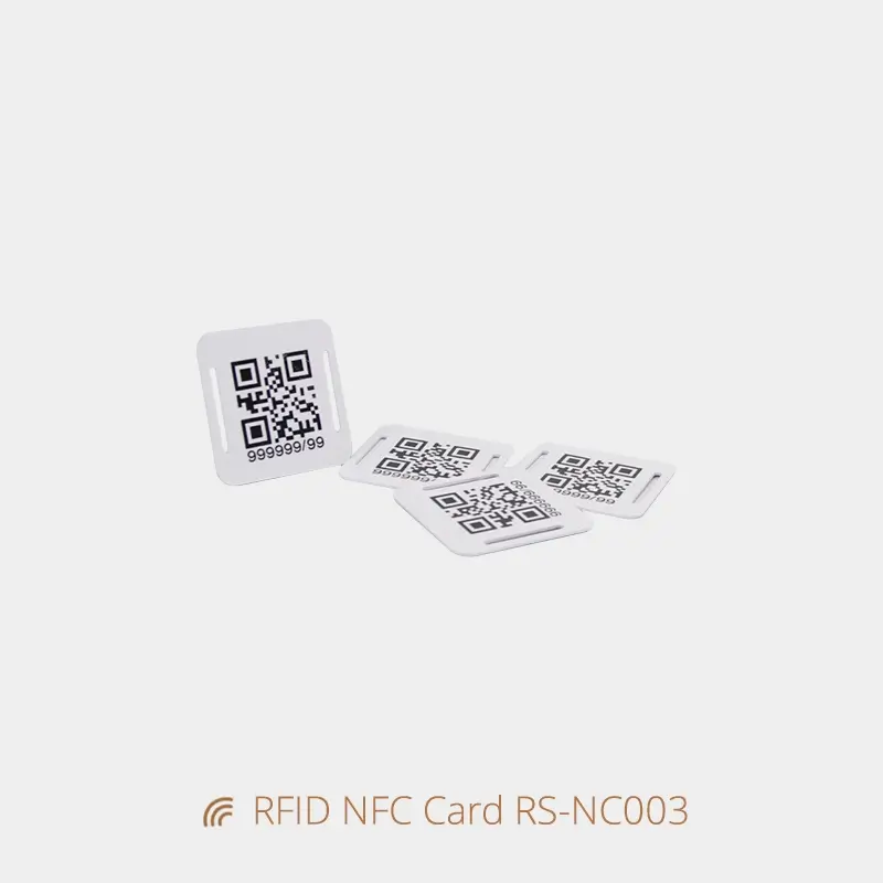 Slider Custom NFC Card for Wristbands with QR Code