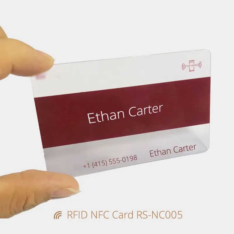 PVC Transparent NFC Card Printable & Pragrammable