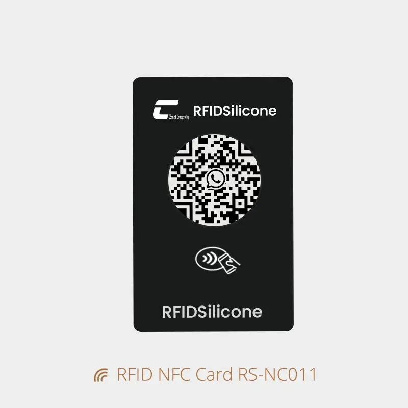 PVC NFC Tag Business Card with Logo & QR Code