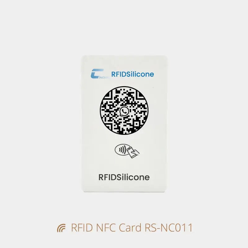 PVC NFC Tag Business Card with Logo & QR Code