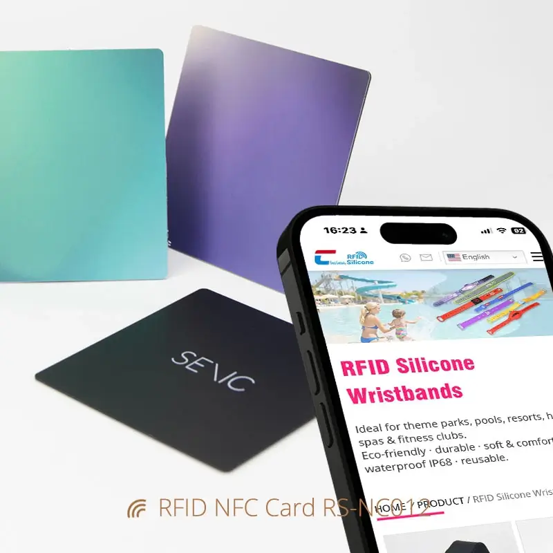 Customizable NFC Smart Card 70×70mm PVC Card