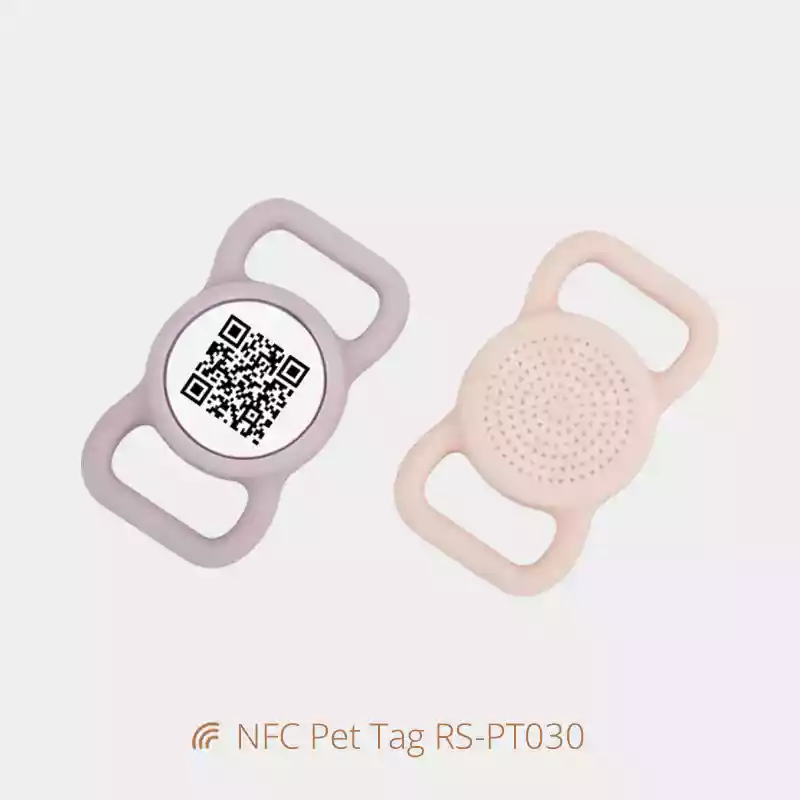 Nfc-Smart Scannable Silicone Pet Id Tag for Animal Collars