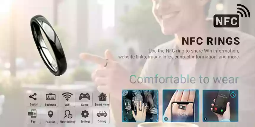 3MM Epoxy Resin and Ceramic Nfc Smart Ring (Wholesale) 3MM Epoxy Resin and Ceramic Nfc Smart Ring (Wholesale)