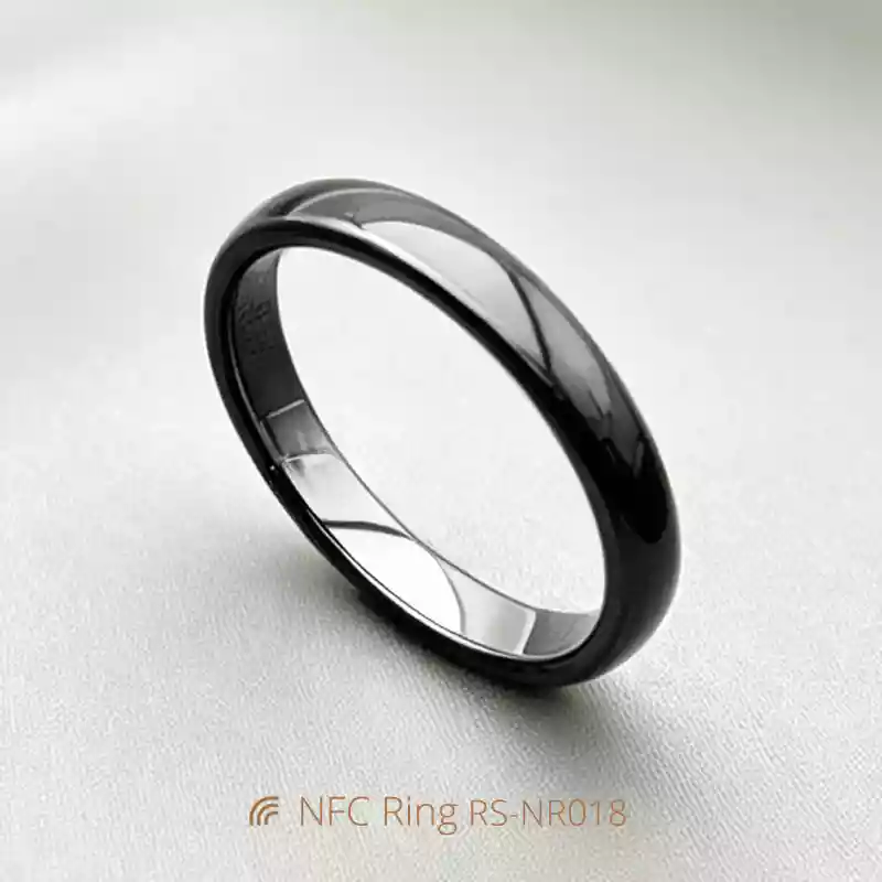 3MM-Wide NFC Smart Finger Ring Waterproof Ceramic Rings