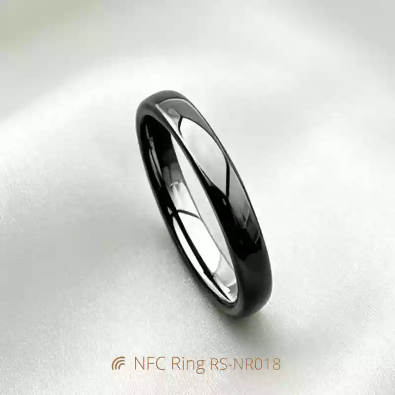 3MM-Wide NFC Smart Finger Ring Waterproof Ceramic Rings