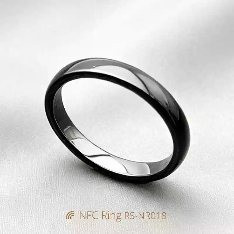 3MM-Wide NFC Smart Finger Ring Waterproof Ceramic Rings