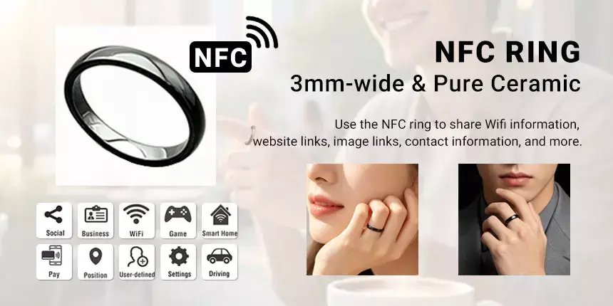 NFC Ring 3mm-wide & Pure Ceramic NFC Ring 3mm-wide & Pure Ceramic