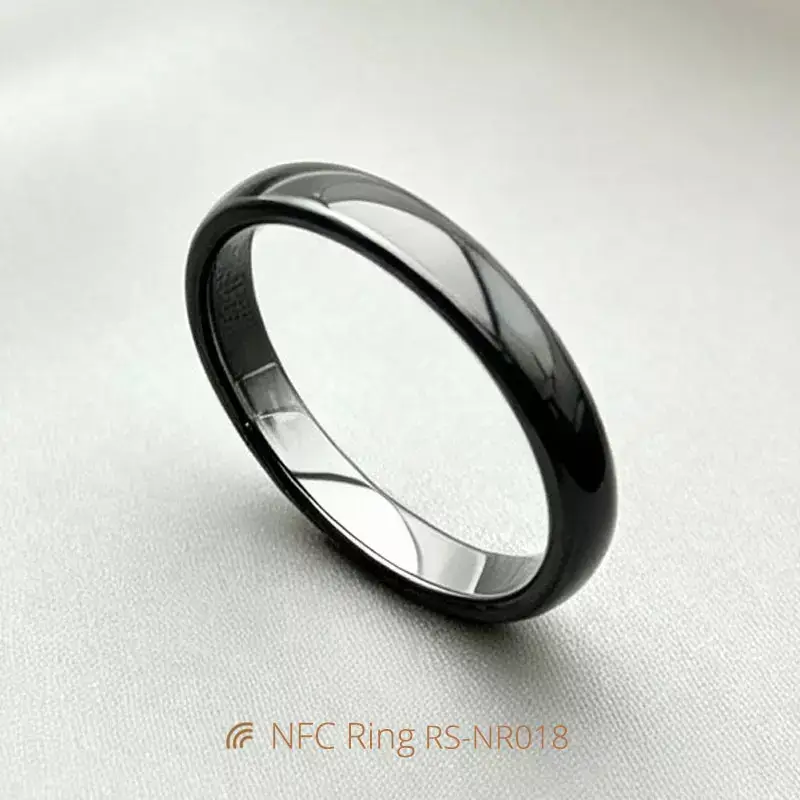 3MM-Wide NFC Smart Finger Ring Waterproof Ceramic Rings