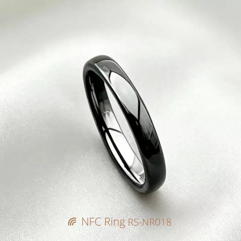 3MM-Wide NFC Smart Finger Ring Waterproof Ceramic Rings