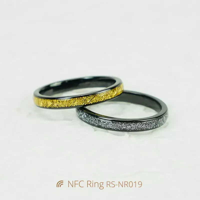 3MM NFC Smart Ring Epoxy Ceramic Multiple Colors