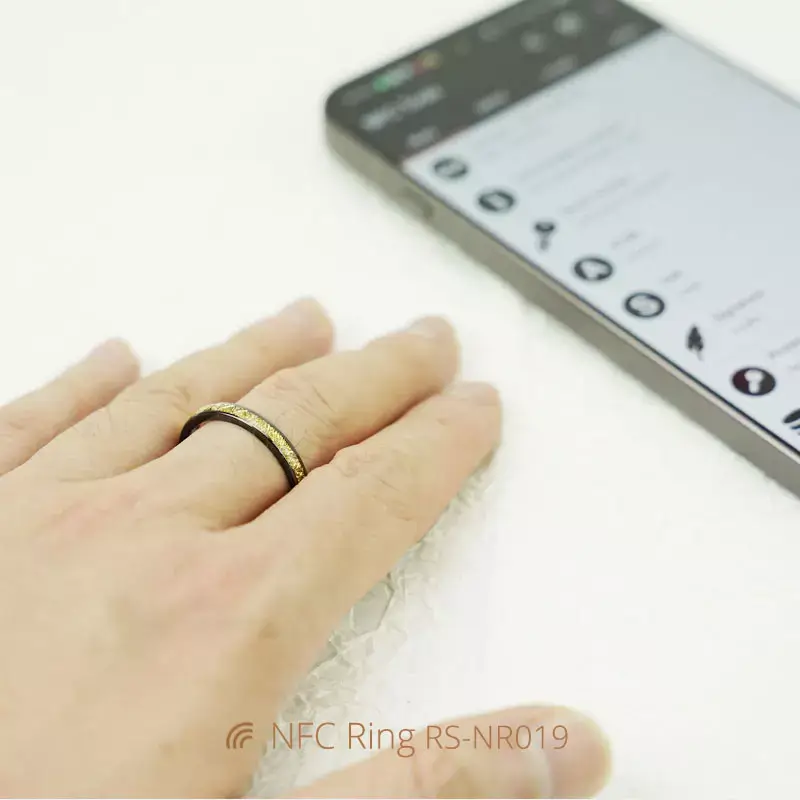 3MM NFC Smart Ring Epoxy Ceramic Multiple Colors