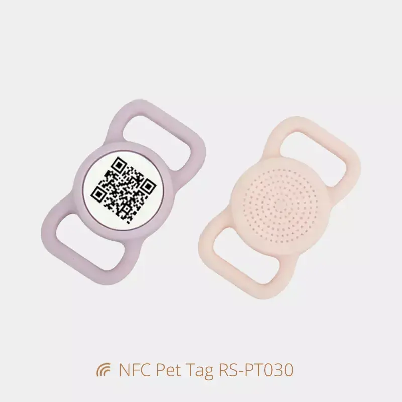 Nfc-Smart Scannable Silicone Pet Id Tag for Animal Collars