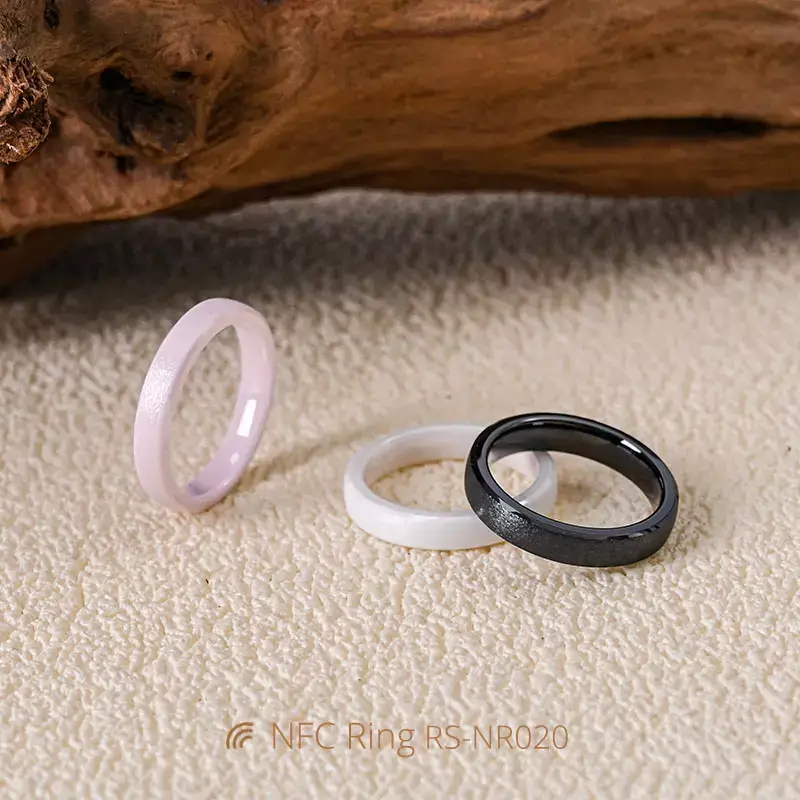 3MM Smart Ceramic Ring with Nfc Chip Lightweight and Comfortable