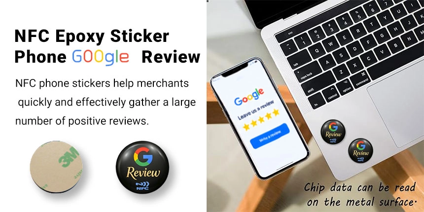Google Review Tag Custom NFC Sticker for Customer Reviews Google Review Tag Custom NFC Sticker for Customer Reviews